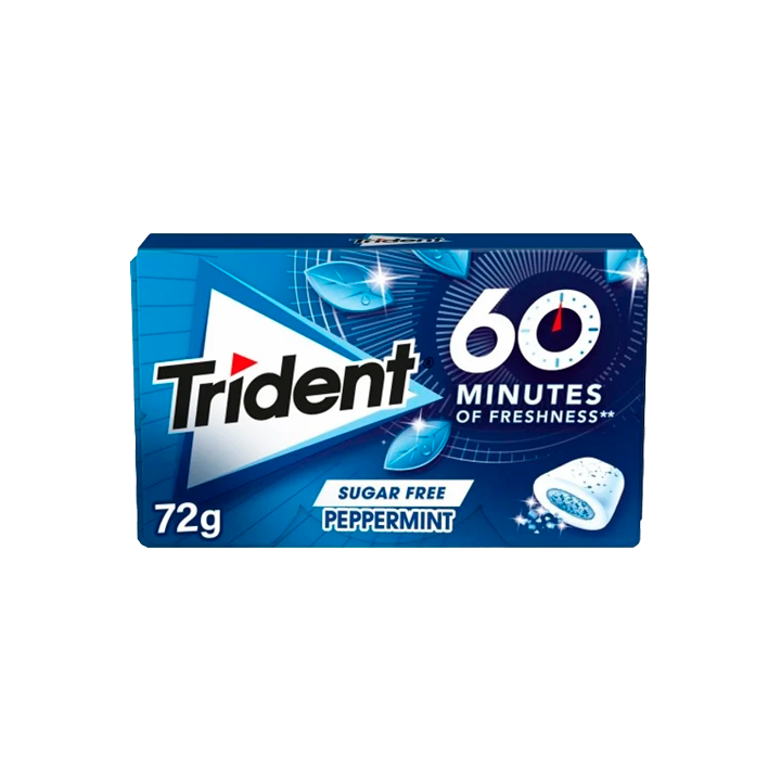 Trident 60 Minutes Mint 22g - Distribución Mayorista