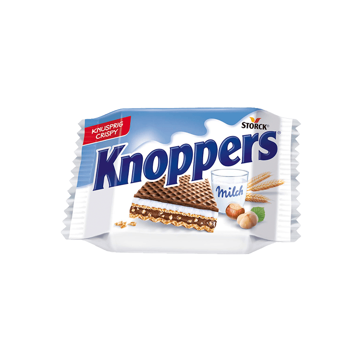 Barquillos Rellenos Knoppers 25g-Distribución Mayorista