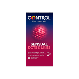 Control Sensual Dots & Lines 12 uds-Distribución Mayorista