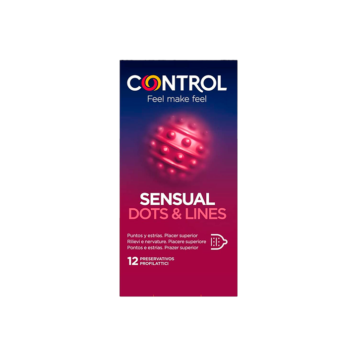 Control Sensual Dots & Lines 12 stuks | Distribución Mayorista
