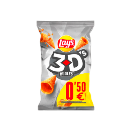 Bugles 3D's Gemarkeerd €0,50 28 g | Distribución Mayorista