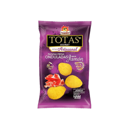 Totas Gourmet Onduladas Jamón 30g Tosfrit-Distribución Mayorista