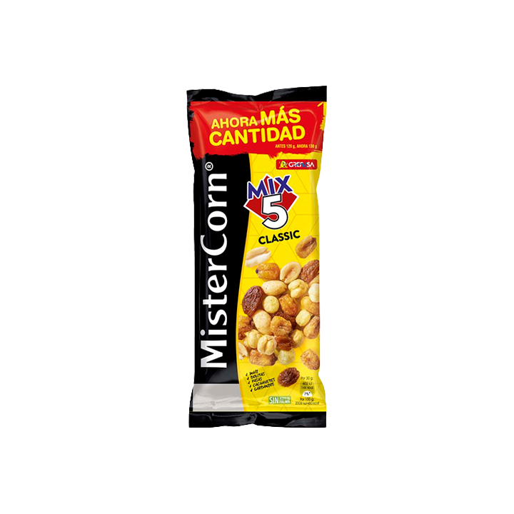 MisterCorn Mix 5 Classic 48 g Grefusa | Distribución Mayorista