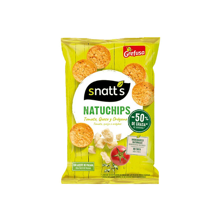 Natuchips Tomate, Queso y Orégano 26g Grefusa-Distribución Mayorista