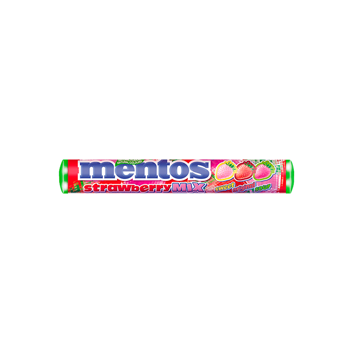 Mentos Aardbei 37,5g-Distribución Mayorista
