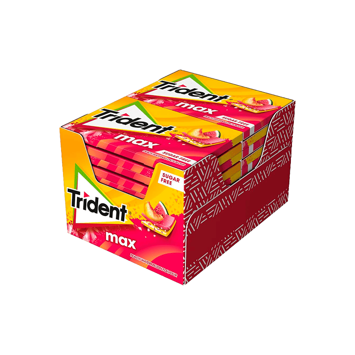 Trident Max Folha Pessego/Melancia -Distribución Mayorista