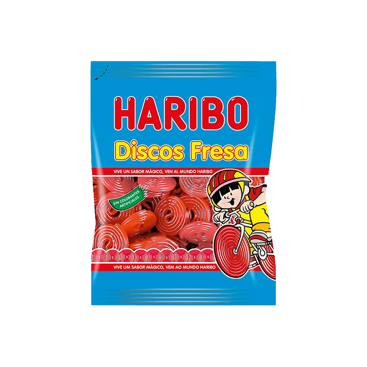 Haribo Dischi Fragola 80 g | Distribución Mayorista