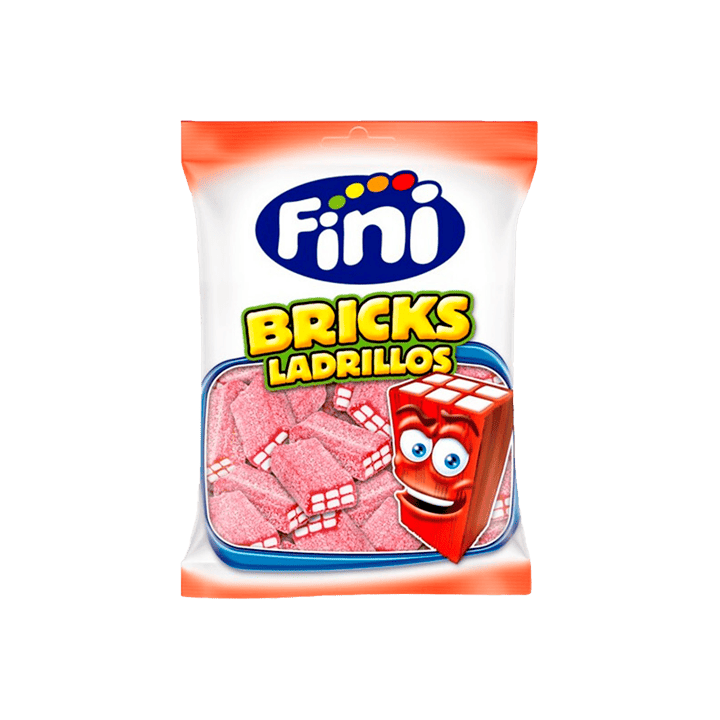 Ladrillos Fresa Pica 90g Fini-Distribución Mayorista