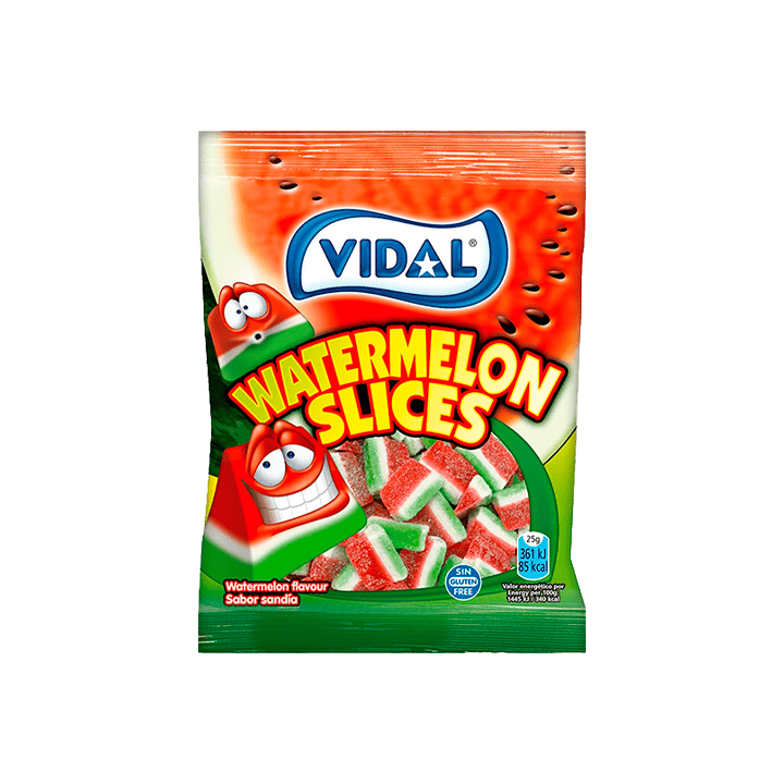 Vidal Watermeloenschijven 90 g | Distribución Mayorista