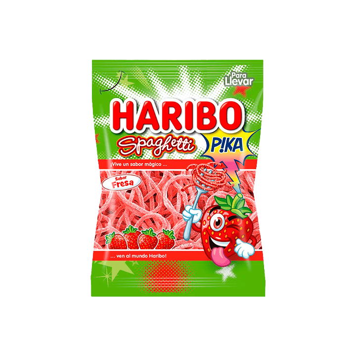 Spaghetti Fresa Pica 75g Haribo-Distribución Mayorista