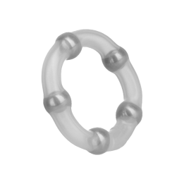 Anillo Robotic Beaded Transparente-Distribución Mayorista