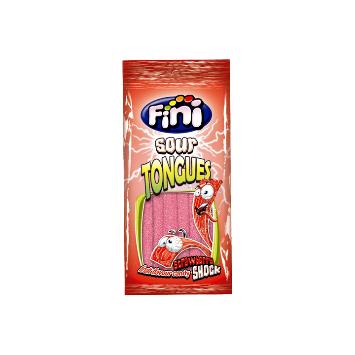 Lenguas Fresa 90g Fini-Distribución Mayorista