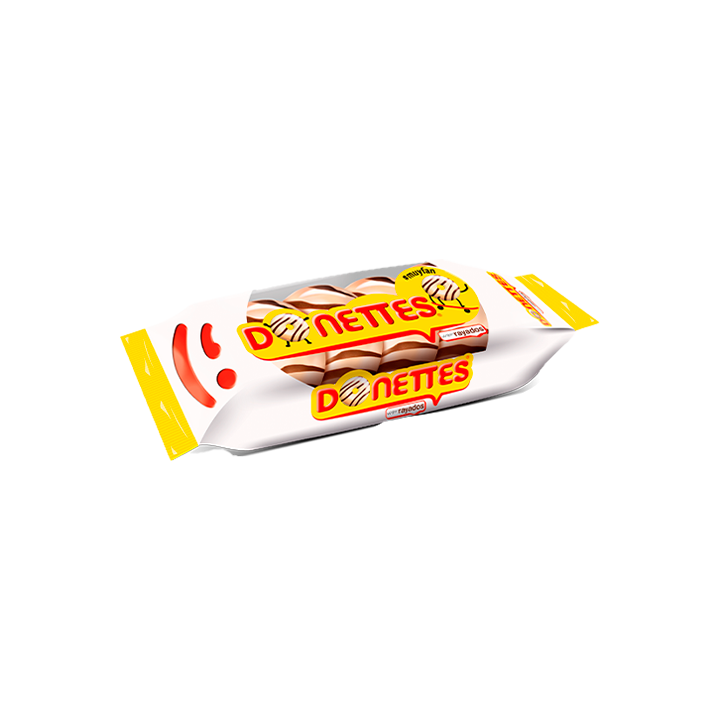 Donettes Blancos Rayados 105g Donuts-Distribución Mayorista