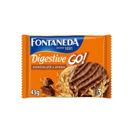 Digestive Go! Chocolate e Aveia 43g Fontaneda - Distribución Mayorista