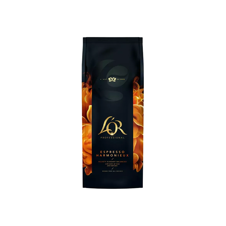 Café en grano L'Or Espresso Harmonieux 1kg - Distribución Mayorista