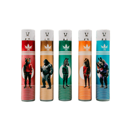 Mecheros Rasta Round Animales - Distribución Mayorista