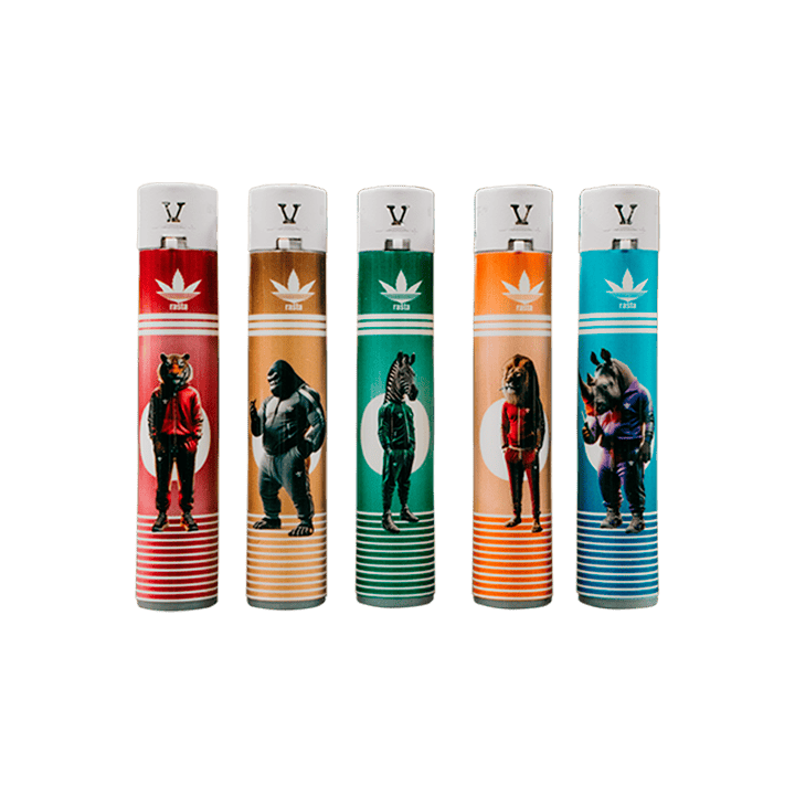 Rasta Round Tieren Feuerzeugen - Distribución Mayorista