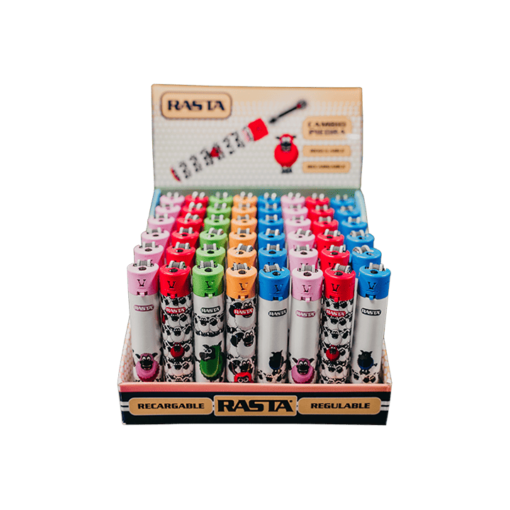 Rasta Round Tieren Feuerzeugen - Distribución Mayorista