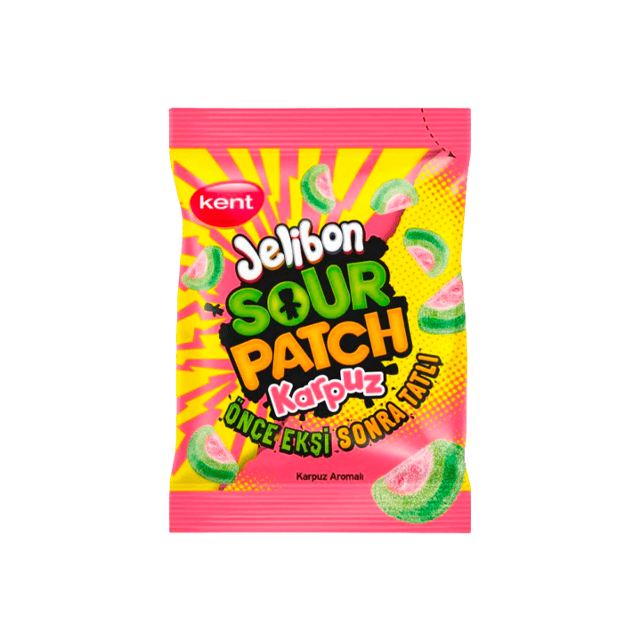 Jelibon Sour Patch Pastèque 80g - Distribución Mayorista