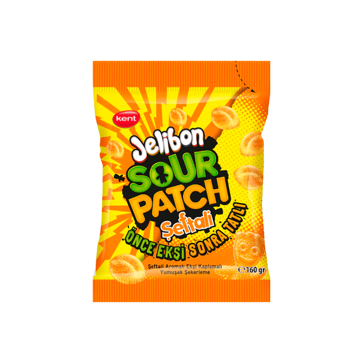 Jelibon Sour Patch Perzik 80 g | Distribución Mayorista