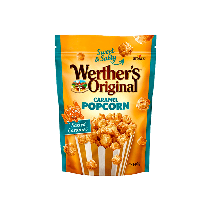 Werther's Original Salted Caramel Popcorn 140g - Distribución Mayorista