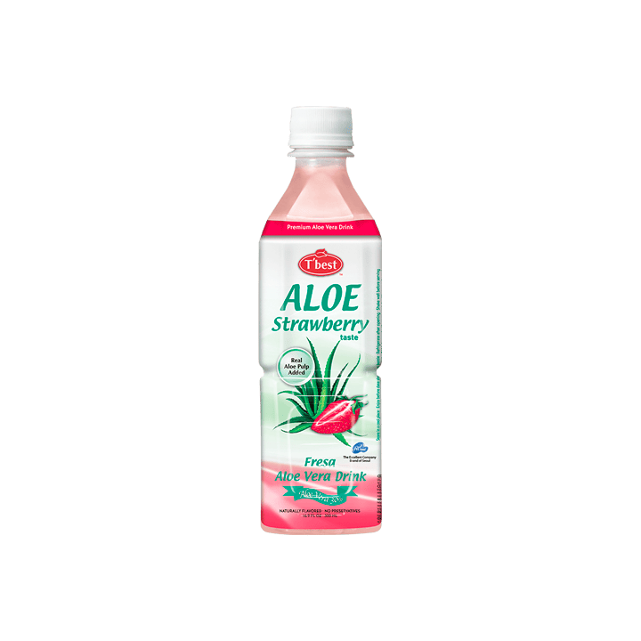 Bebida Aloe Vera Fresa 500ml T'best - Distribución Mayorista
