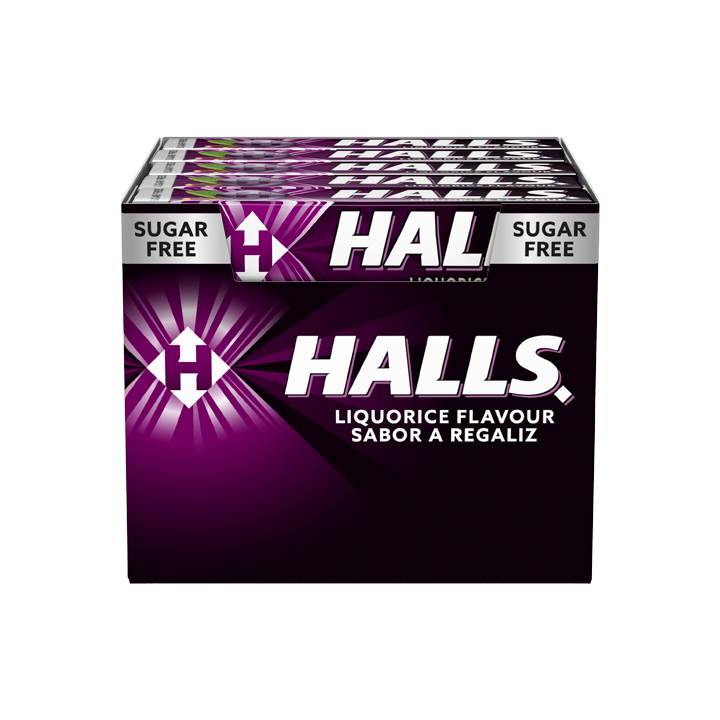 Halls Licorice 20 uds. - Distribución Mayorista