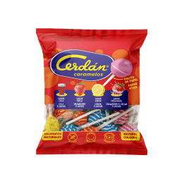 Gemischte Lutscher Cerdán Bonbons 12g - Distribución Mayorista