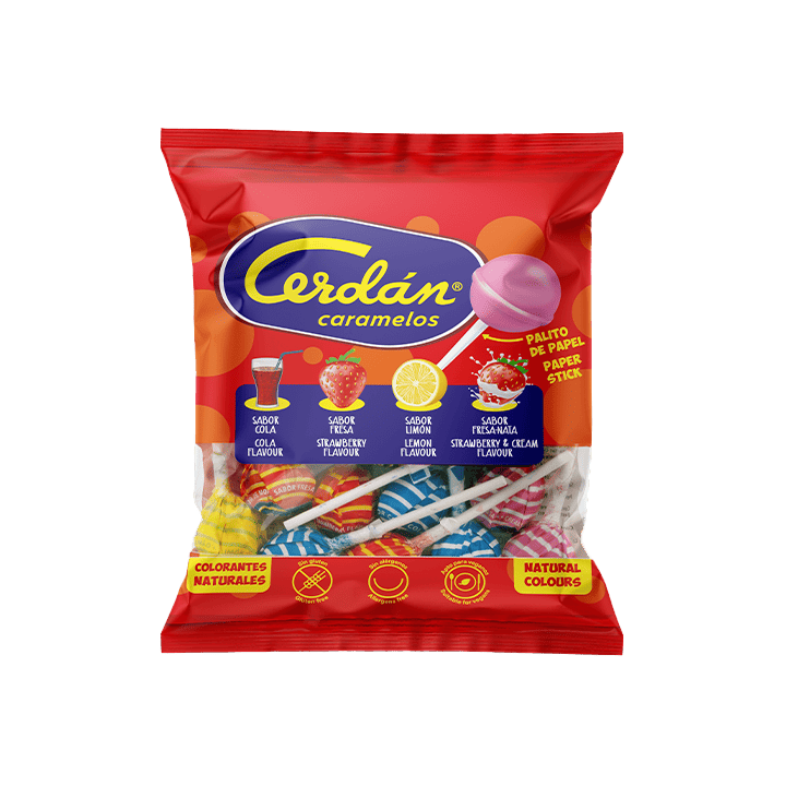 Chupa surtido Cerdán Caramelos 12g - Distribución Mayorista