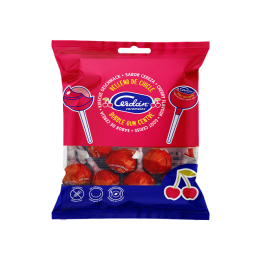 Sucette cerise chewing-gum 15,5g Cerdán Caramelos - Distribución Mayorista