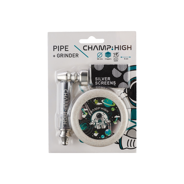 Pipa y Grinder Champ High | Distribución Mayorista